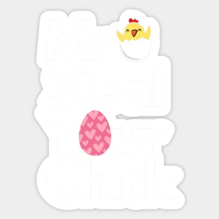 Easter Boys Toddlers Mr Steal Your Chick Funny Spring Humor Sticker